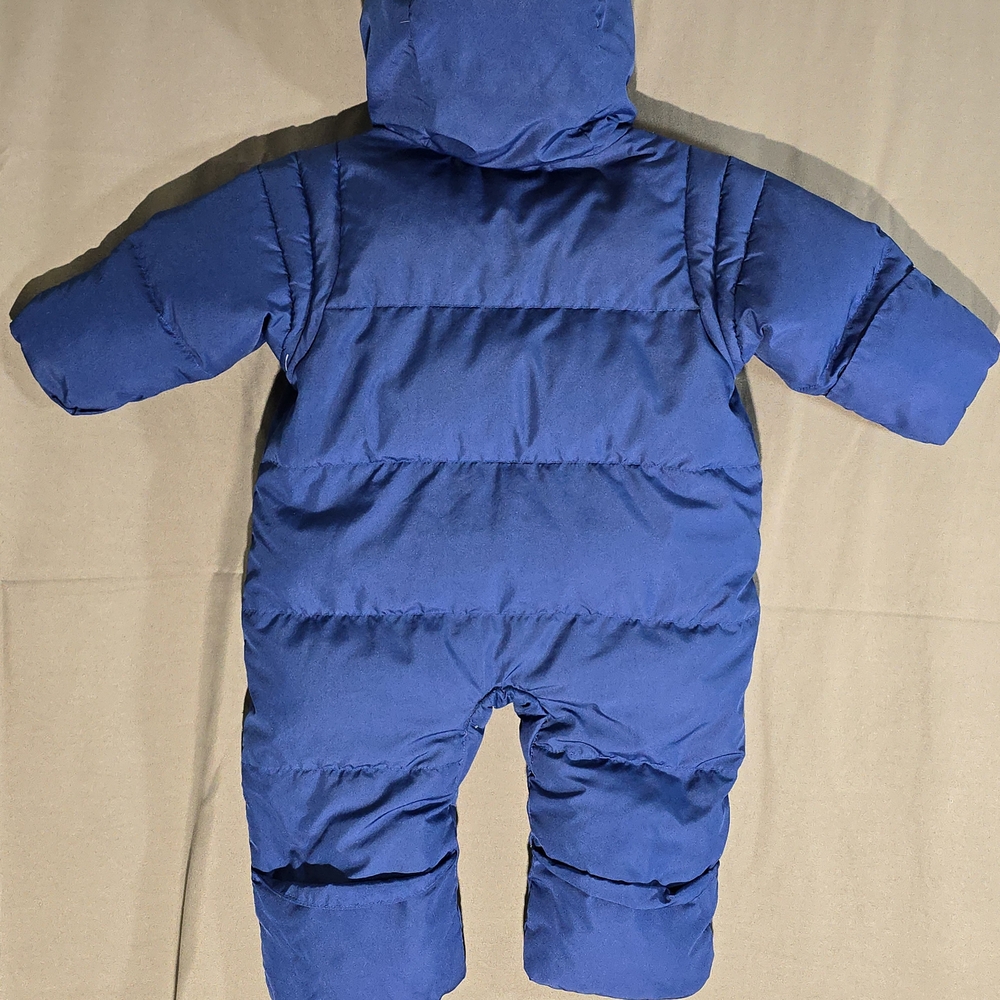 Columbia Gorpcore Snuggly Bunny Down Bunting Baby Snowsuit Blue 12M - Picture 13 of 15